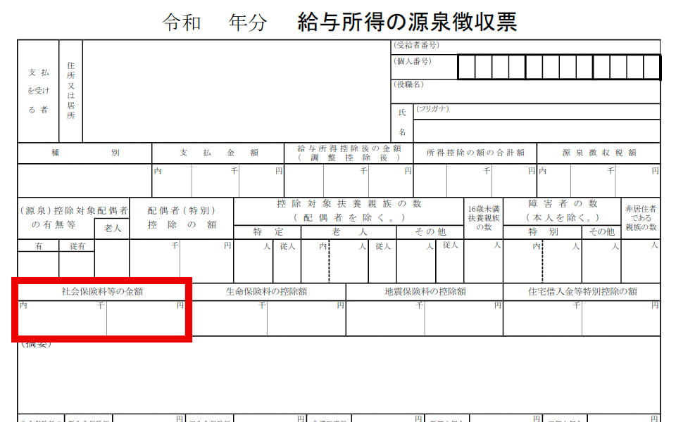 社会保険料等の金額
