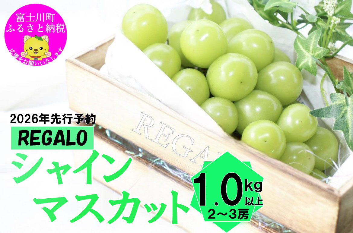 シャインマスカット 1.0kg以上(2〜3房)